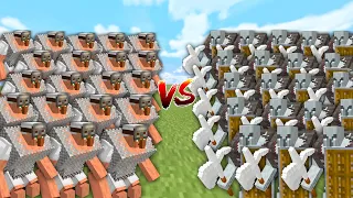 Ultimate VILLAGERS vs PILLAGERS in Minecraft Mob Battle