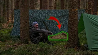 Eine schlechte Nacht im Defcon 5 Biwakzelt ?💦  / Bushcraft / Overnighter im Wald