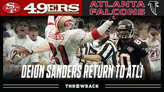 Deion Sander's Return to ATL is EPIC! (49ers vs. Falcons 1994, Week 7)
