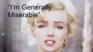 “I’m Generally Miserable” – RARE Marilyn Monroe Interview 1960