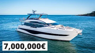25 mètres et 7 000 000€ de luxe à l'anglaise - Princess Y85 (visite complète)