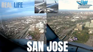 MSFS 2020 VS REAL LIFE | COCKPIT AND WING VIEWS | KSJC ( San Jose ) | Volaris A320
