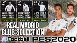 ✨ Бензема 98 и Азар 97 ✨ В Club Selection Real Madrid | PES 2020 Mobile