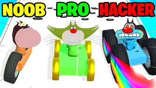 NOOB vs PRO vs HACKER | In CarCraft.io  | With Oggy And Jack | Rock Indian Gamer |