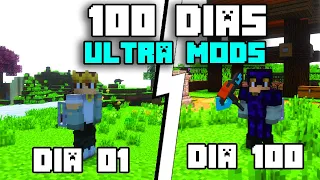 Eu Sobrevivi 100 Dias no ULTRA MODS no Minecraft Hardcore - O Filme