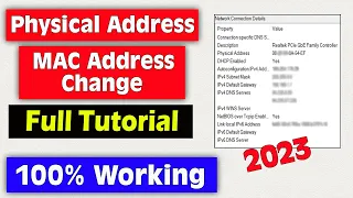 How to Change Mac Address in Windows 10 or 11 | Change MAC Address in PC 2023