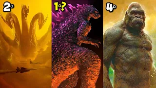 TOP10 TITÃS MAIS PODEROSOS DO MONSTERVERSE! - GODZILLA, KING KONG, SHIMO, GUIDORAH, MOTHRA, RODAN...