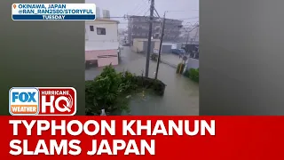 Typhoon Khanun Strikes Japan Causing Widespread Power Outages, Flooding To US Marine Base In Okinawa