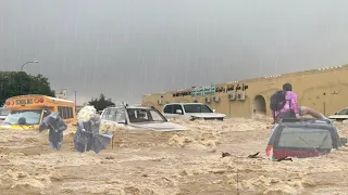 UAE and OMAN Is Sinking Now! Rainstorm, Severe Floods Submerge Dubai, UAE