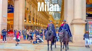 Milan, Italy 🇮🇹 - January 2022- 4K-HDR Walking Tour (▶1 hour)