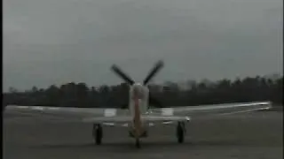 P-51 Mustang (Lady Alice) Cranking up Taking off/no music