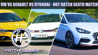 VW VS RENAULT VS HYUNDAI - FULL HOT HATCH DEATH MATCH | FIFTH GEAR