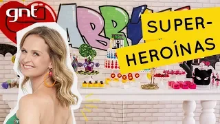 Festa com tema de super-heroínas | Decoração Infantil | Fazendo a Festa