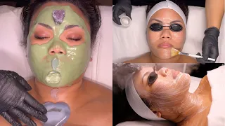 ASMR PREGNANCY SAFE FACIAL TREATMENT FOR COMBINATION SKIN TYPES | EXFOLIATE AND BRIGHTEN THE SKIN