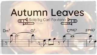 Carl Fontana - Trombone Solo Transcription (Autumn Leaves)