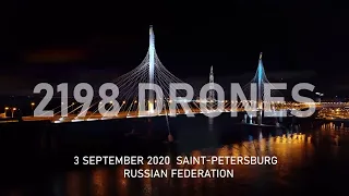 The most amazing drone show !! Drone light show in Russia breaks world record !