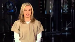 Orange Is The New Black: Taylor Schilling "Piper Chapman" Season 2 On Set TV Interview | ScreenSlam