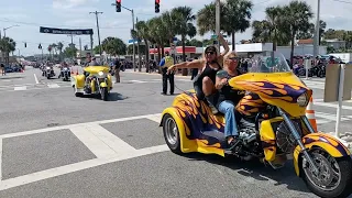 Escorted V-8 Boss Hoss Parade of Motorcycles