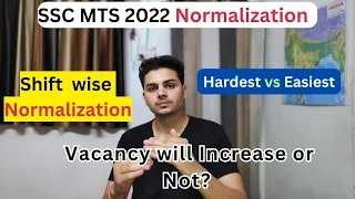 SSC MTS 2022 normalization shift wise | Rank iq Data with Easy and Hard SHift | SSC MTS 2023 cutoff