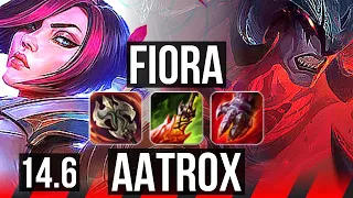 FIORA vs AATROX (TOP) | 7 solo kills, Legendary, 300+ games, 10/2/0 | BR Grandmaster | 14.6