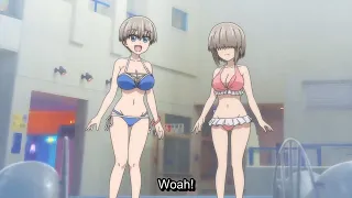 Hana Uzaki is surprised that the pool is so beautiful Ep 9 [ Uzaki-chan - 宇崎ちゃんは遊びたい ]