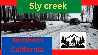 Snow trip to Sly creek trails Northern California #overlanding