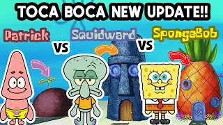 NEW UPDATE SpongeBob VS Patrick VS Squidward Cute Home 🌊🦑⭐ TOCA BOCA House Ideas | Toca Life World