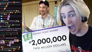 xQc Reacts To People Winning The Lottery With Chat