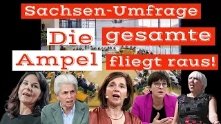 Umfrage: Sachsen schmeißt ALLE Ampel-Parteien aus Landtag!