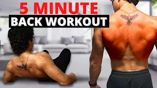 5 Minute Full Back Workout (No Equipment Needed)