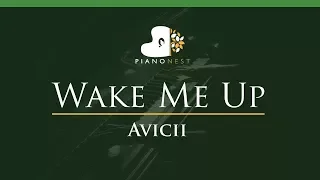 Avicii - Wake Me Up - LOWER Key (Piano Karaoke / Sing Along)