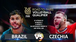 Brazil vs Czech Republic | Volleyball Olympic QT 2023