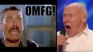 OMG! Shock! 82-year old John Hetlinger sings Drowning Pool's "Bodies" (America's Got Talent 2016)
