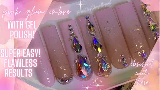 Ombre with gel polish tutorial SUPER EASY*| Gel polish ombre | How to make press on nails to sell