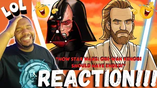 "THE RIAN JOHNSON SHADE!🤣| HOW STAR WARS: OBI-WAN KENOBI SHOULD HAVE ENDED | REACTION!!!