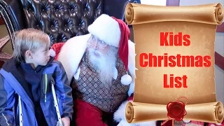 🎅📜KIDS CHRISTMAS WISH LIST AND TELLING SANTA CLAUS WHAT THEY WANT FOR CHRISTMAS🎄 | DYCHES FAM