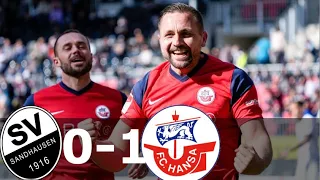 SV Sandhausen vs Hansa Rostock 0-1 Highlights | All Goals | 19 March 2022