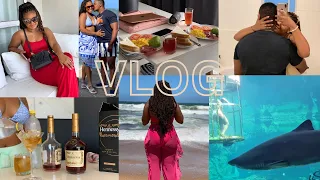 TRAVEL VLOG : A FEW DAYS IN DURBAN - SHAKA MARINE - UNWIND WITH US -ACTIVITIES - DINNER DATE $MORE