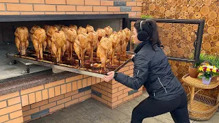We have cooked up 20 chickens in huge oven for orphans. 4k. Sub.