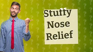 How do you use castor oil for a stuffy nose?