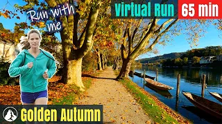 Golden Autumn Switzerland Wonderland | Treadmill Running | Virtual Run #60