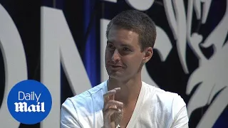 Snapchat CEO Evan Spiegel gives seminar at Cannes Lions - Daily Mail