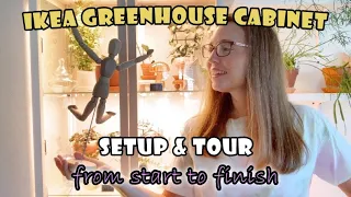 My New Ikea Milsbo Tall Greenhouse Cabinet: Setup and Tour