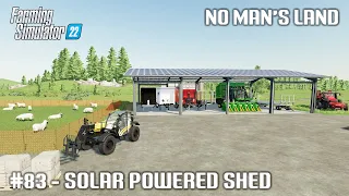 Harvesting Oat and Barley, Building Solar Roof Shed - #83 No Man's Land - Farming Simulator 22