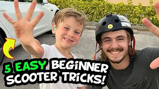 5 EASY beginner scooter tricks!