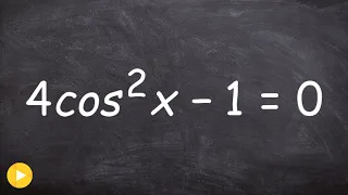 How to solve a trig equation with square roots