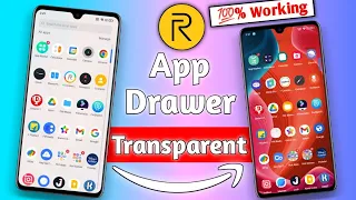 How to Realme App Drawer Transparent || Realme app drawer transparent kaise kare
