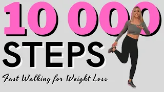 🔥10 000 STEPS CHALLENGE🔥At Home FAST WALKING CARDIO WORKOUT for Weight Loss🔥 WALKING WORKOUT🔥