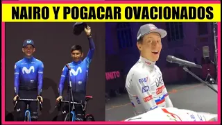 NAIRO Quintana OVACIONADO GIRO de ITALIA 2024 PRESENTACION EQUIPOS