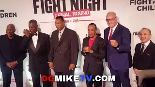 SUGAR RAY LEONARD, MICHAEL SPINKS, LARRY HOLMES, GERRY COONIE AT FIGHT NIGHT DC 2019